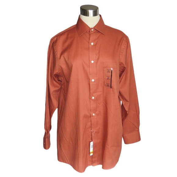 Van Heusen Other - ⭐️Van Heusen 15 ½ 32/33 Orange PinCord Dress Shirt